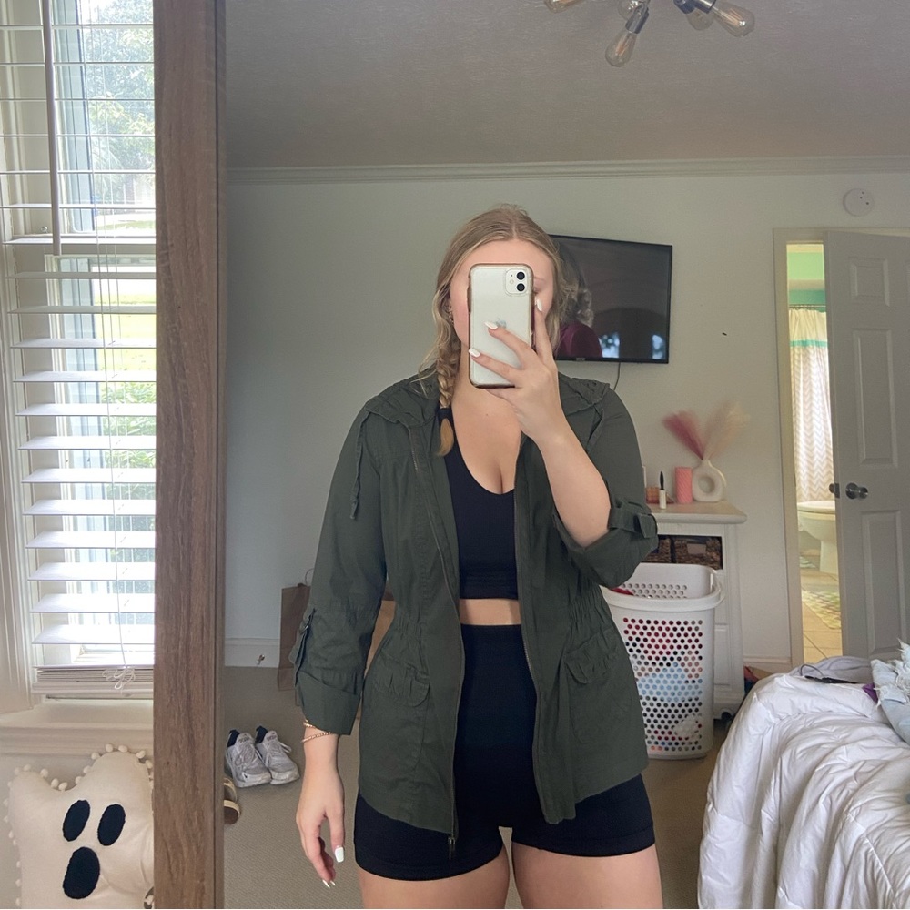 Women’s army green jacket